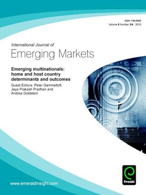 cover image of International Journal of Emerging Markets, Volume 5, Issue 3 & 4